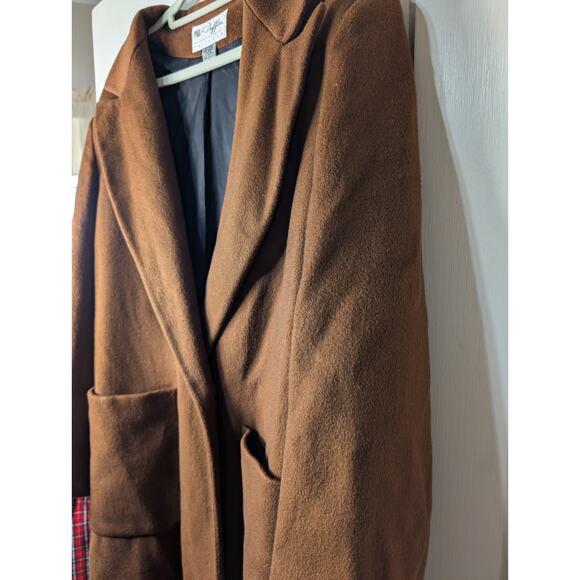 Vintage Paul Et Duffier Long Wool Coat Double Breasted Women's 12 USA(C) - Picture 3 of 10